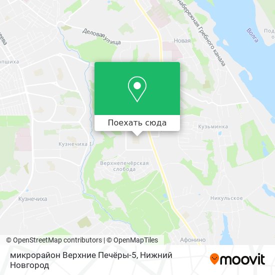 Карта микрорайон Верхние Печёры-5