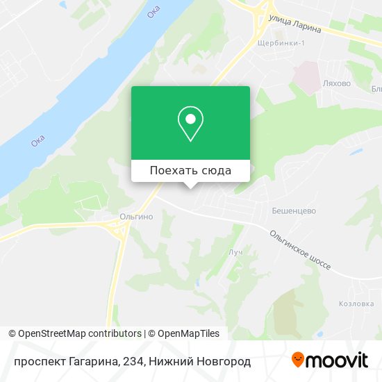 Карта проспект Гагарина, 234