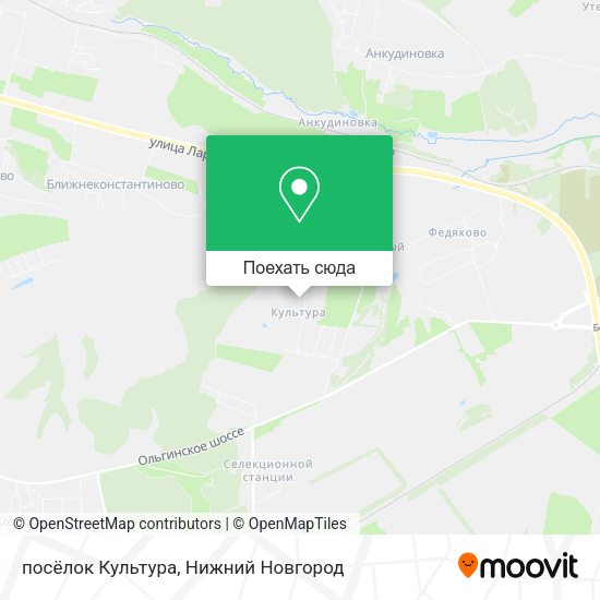Карта посёлок Культура