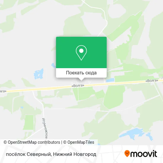 Карта посёлок Северный