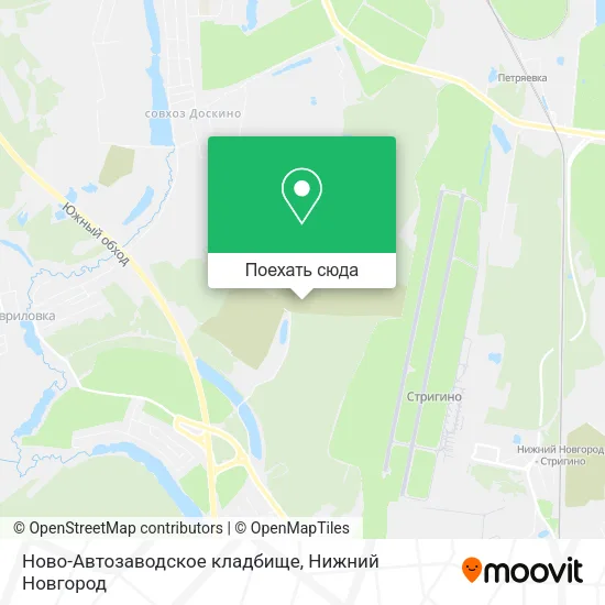 Карта Ново-Автозаводское кладбище