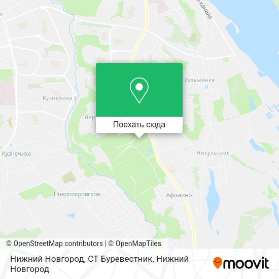 Карта Нижний Новгород, СТ Буревестник