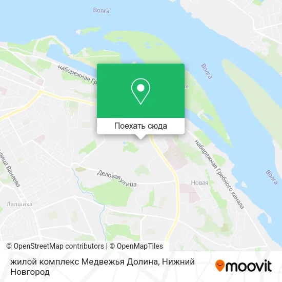 Карта жилой комплекс Медвежья Долина
