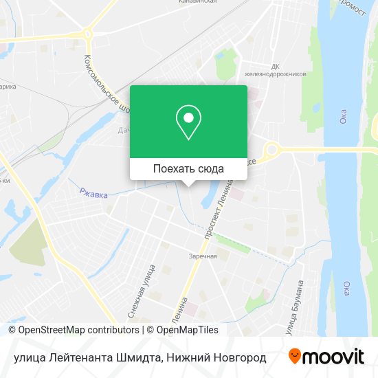 Карта улица Лейтенанта Шмидта