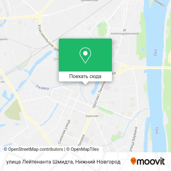 Карта улица Лейтенанта Шмидта
