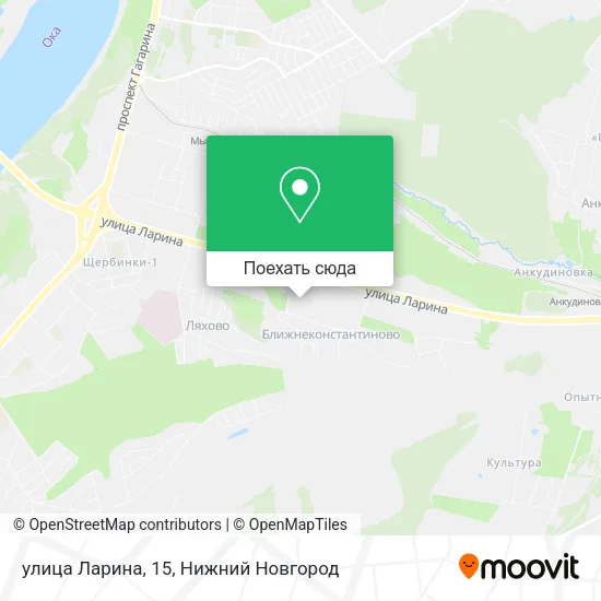 Карта улица Ларина, 15