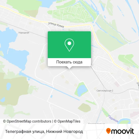 Карта Телеграфная улица