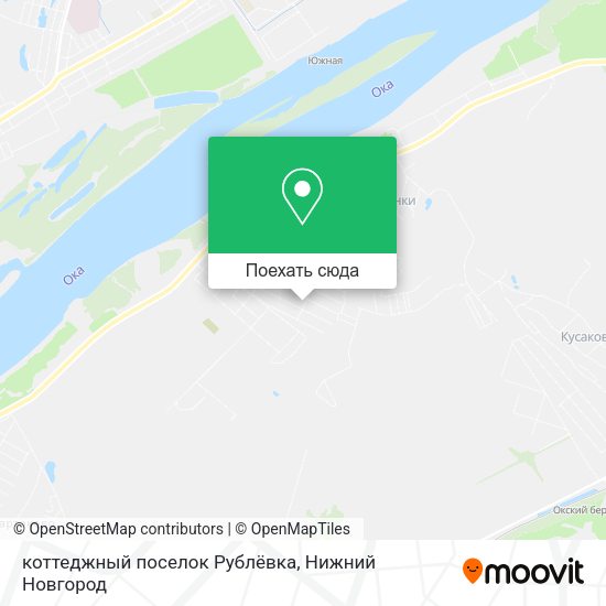 Карта коттеджный поселок Рублёвка