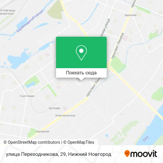 Карта улица Переходникова, 29