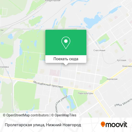 Карта Пролетарская улица