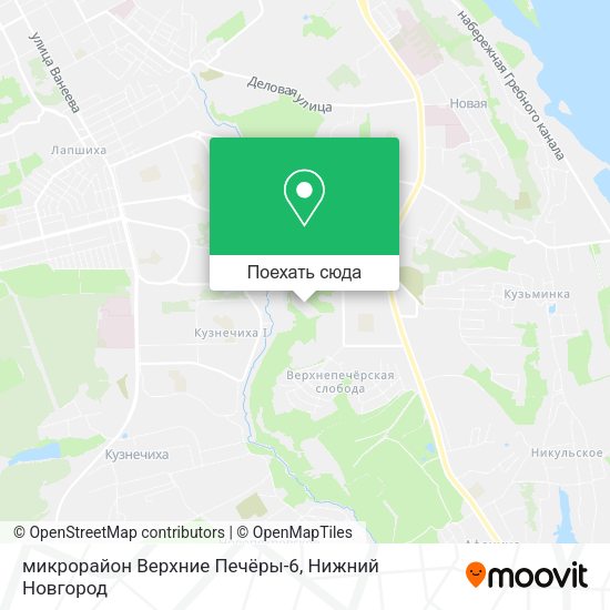 Карта микрорайон Верхние Печёры-6