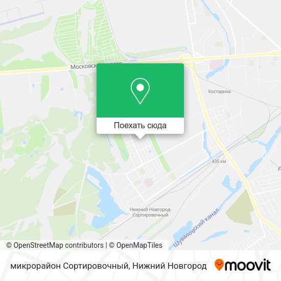 Карта микрорайон Сортировочный