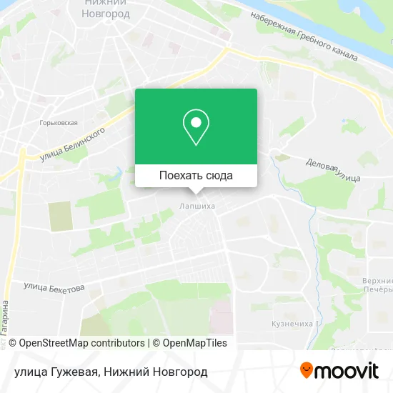 Карта улица Гужевая