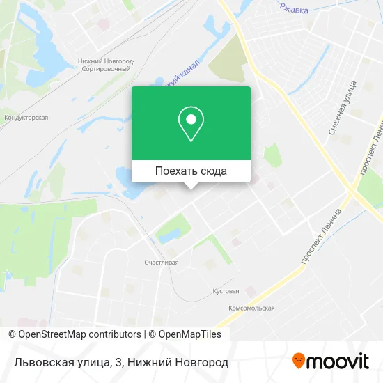 Карта Львовская улица, 3