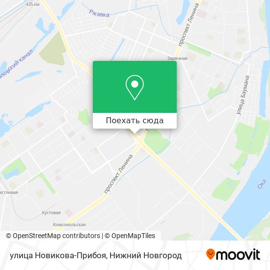 Карта улица Новикова-Прибоя