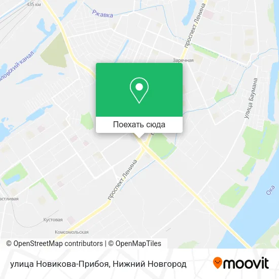 Карта улица Новикова-Прибоя