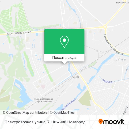 Карта Электровозная улица, 7