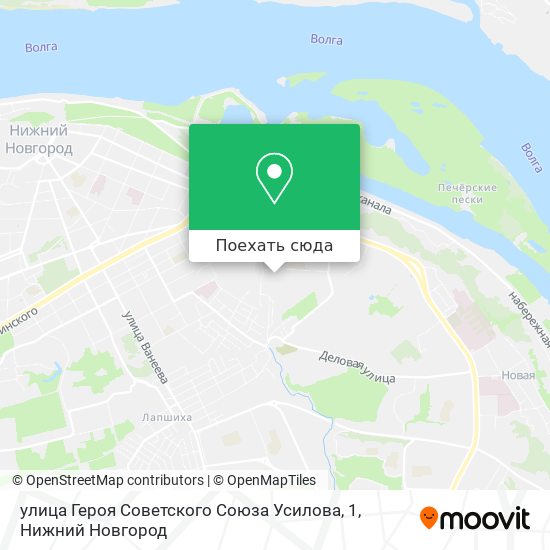 Карта улица Героя Советского Союза Усилова, 1