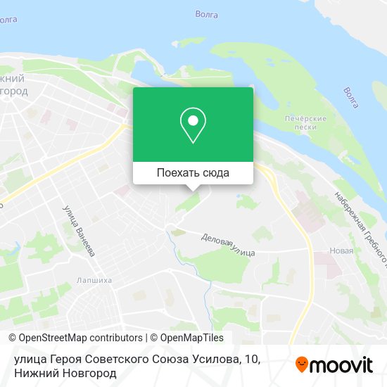 Карта улица Героя Советского Союза Усилова, 10