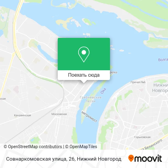 Карта Совнаркомовская улица, 26