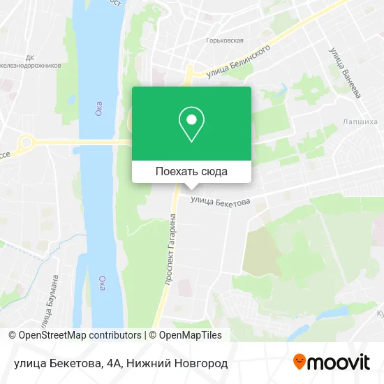 Карта улица Бекетова, 4А
