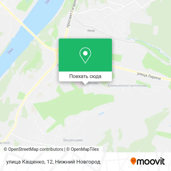 Карта улица Кащенко, 12