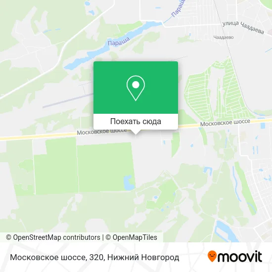Карта Московское шоссе, 320
