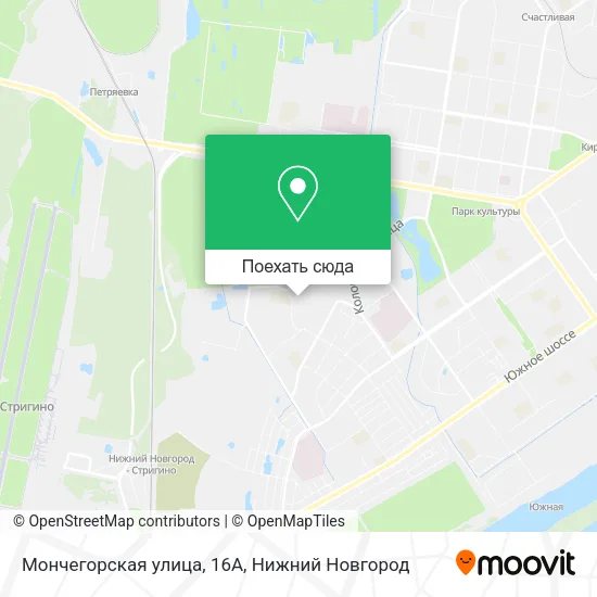 Карта Мончегорская улица, 16А