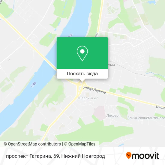 Карта проспект Гагарина, 69