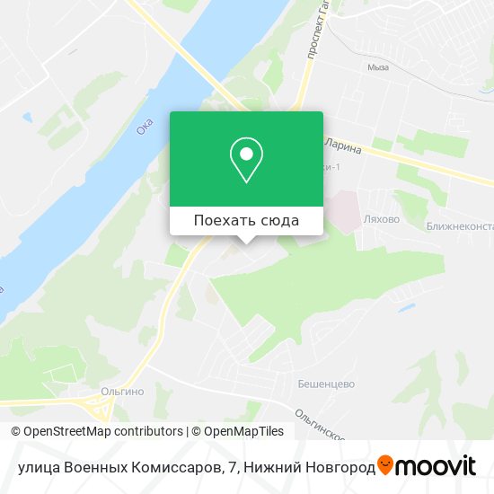 Карта улица Военных Комиссаров, 7