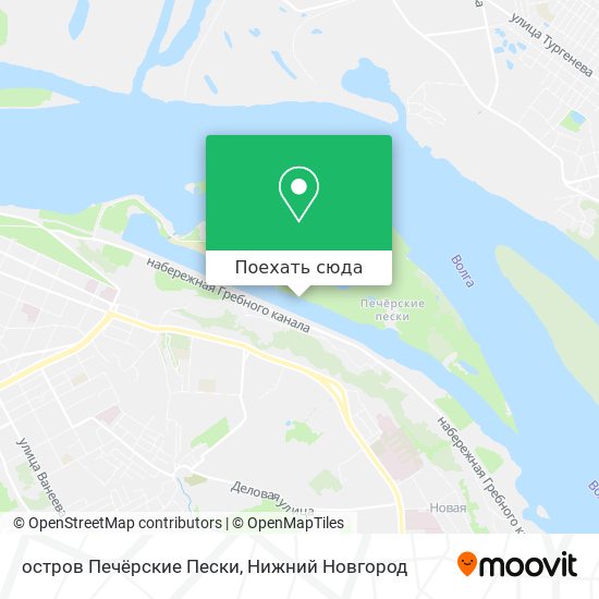 Карта остров Печёрские Пески
