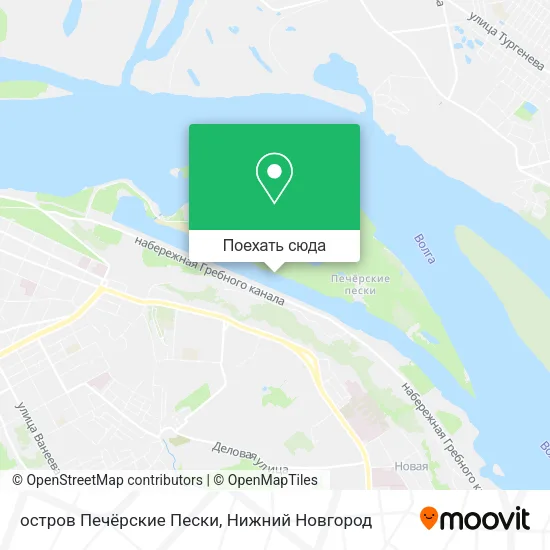 Карта остров Печёрские Пески