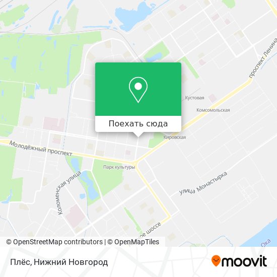 Карта Плёс