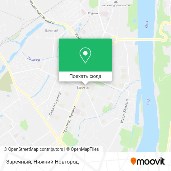 Карта Заречный