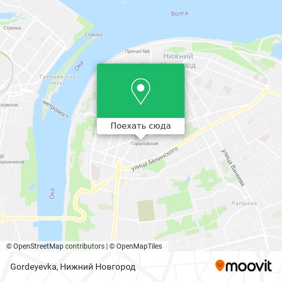 Карта Gordeyevka