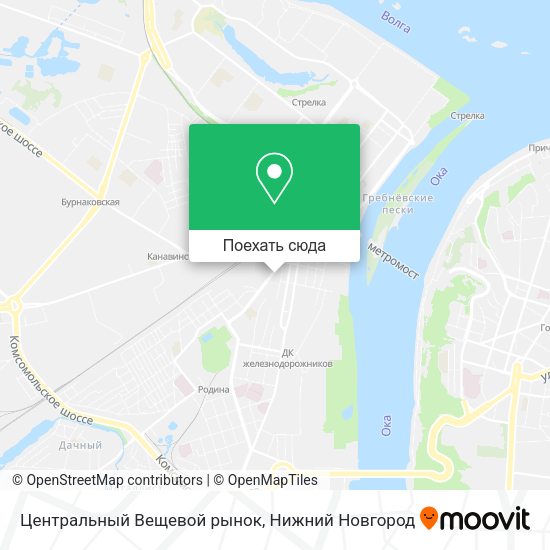 Карта Центральный Вещевой рынок