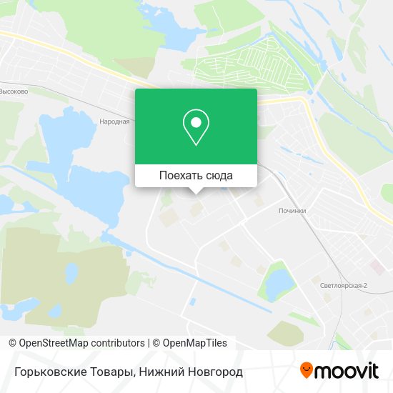 Карта Горьковские Товары