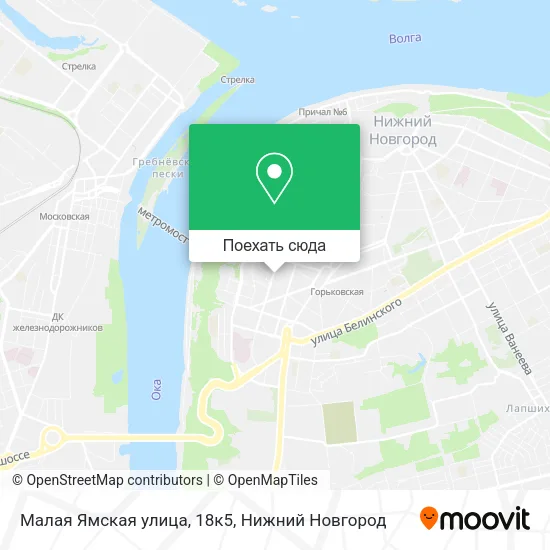 Карта Малая Ямская улица, 18к5