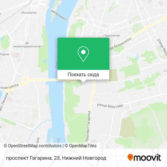 Карта проспект Гагарина, 23
