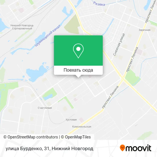Карта улица Бурденко, 31