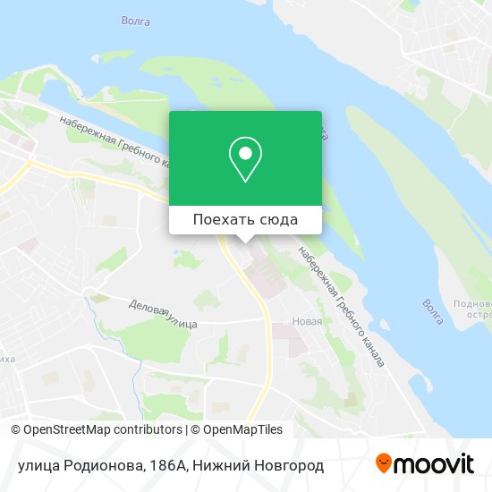 Карта улица Родионова, 186А