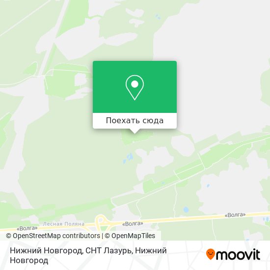 Карта Нижний Новгород, СНТ Лазурь