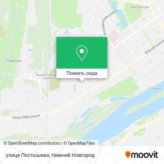 Карта улица Постышева