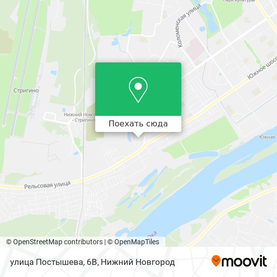 Карта улица Постышева, 6В