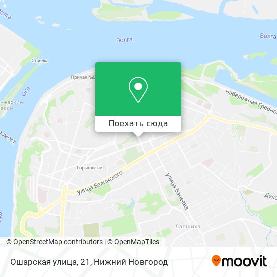 Карта Ошарская улица, 21