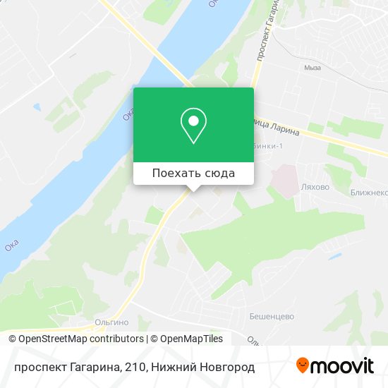 Карта проспект Гагарина, 210