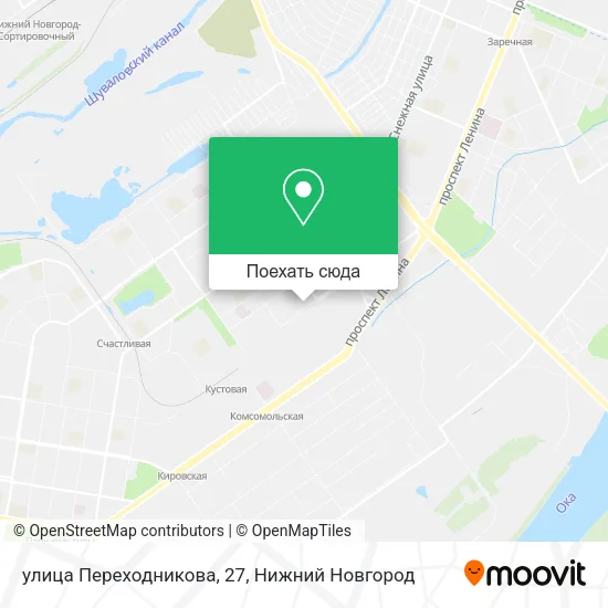 Карта улица Переходникова, 27