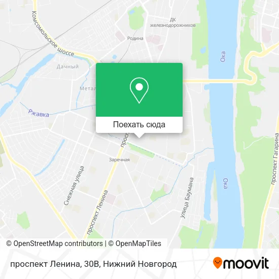 Карта проспект Ленина, 30В