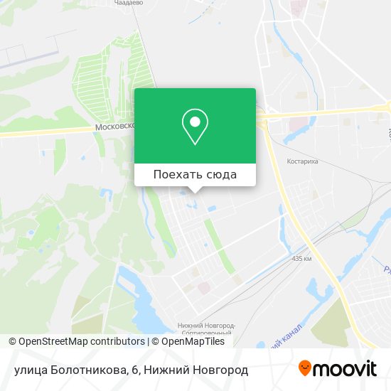 Карта улица Болотникова, 6