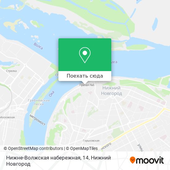 Карта Нижне-Волжская набережная, 14